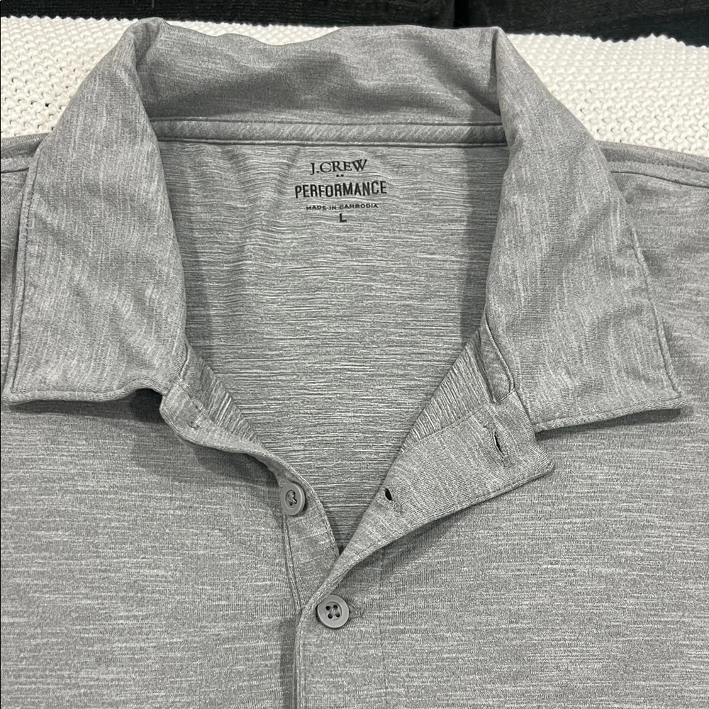 J. Crew Men's Classic Gray Polo Shirt